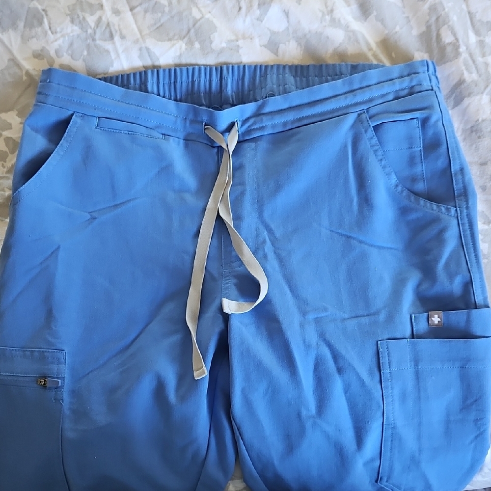 Ceil Blue Yola Skinny Scrub Pants Xs Tall